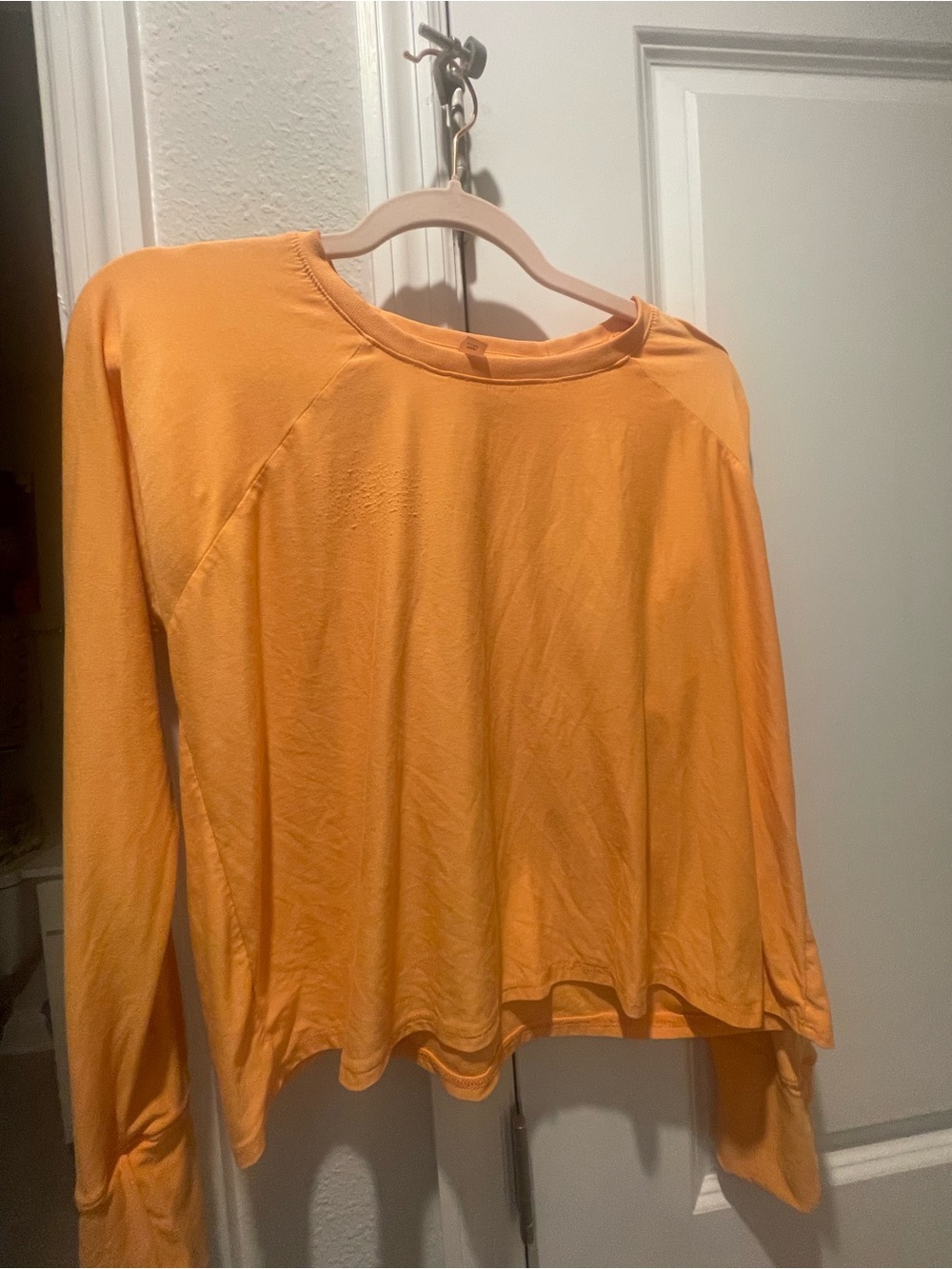 Beyond Yoga Lightweight Long-Sleeve Tee in Orange